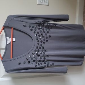 Philosophy 3/4 Sleeves Beautiful Blouse grey medium